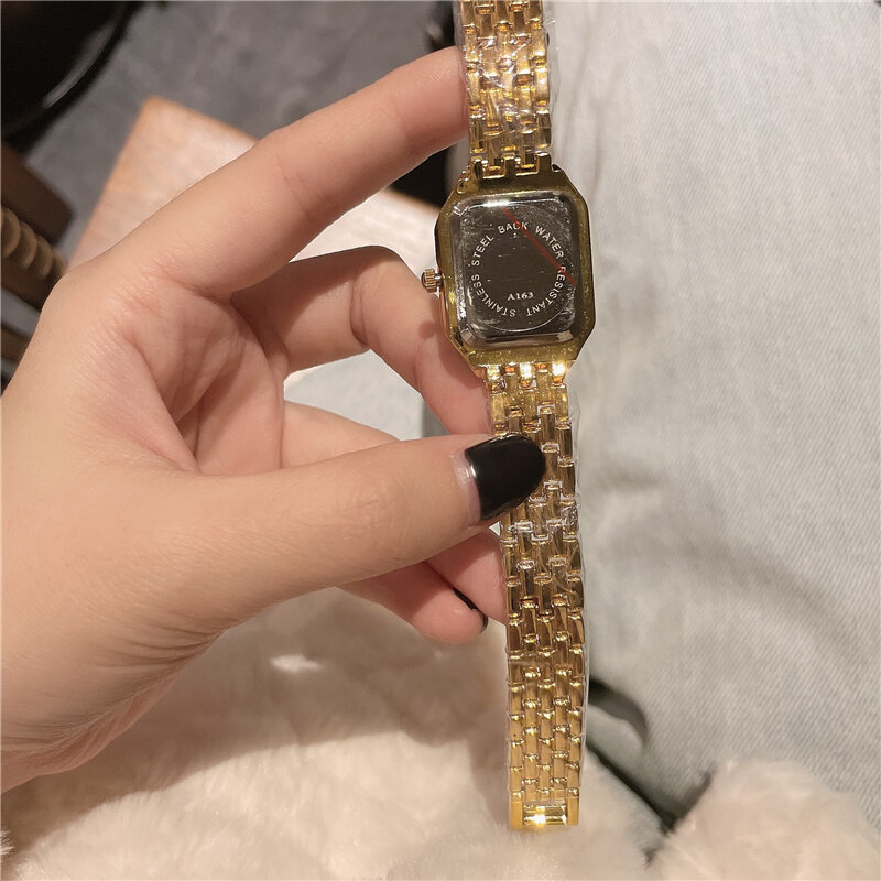 2021 famosa marca feminina relógios de quartzo moda diamante relógio de pulso feminino ouro para senhoras relógio quadrado reloj mujer