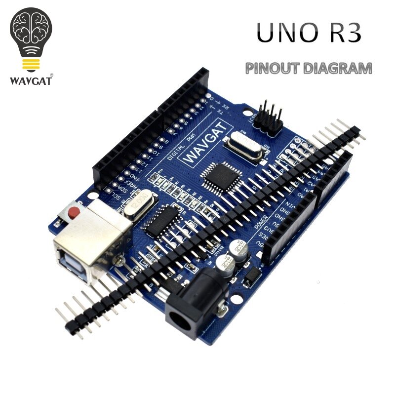 WAVGAT – carte de développement UNO R3 + câble USB ATMEGA328P-AU, haute qualité, CH340G, MEGA328P pour Arduino