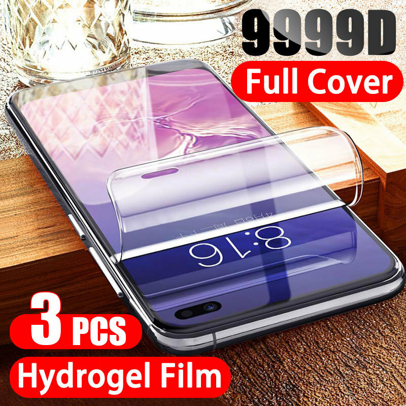 Screen Protector Protective Film For Samsung Galaxy S10 S10E S9 S8 S20 Plus Full Cover Hydrogel For A51 A50 A70 A71 Note 8 9 10