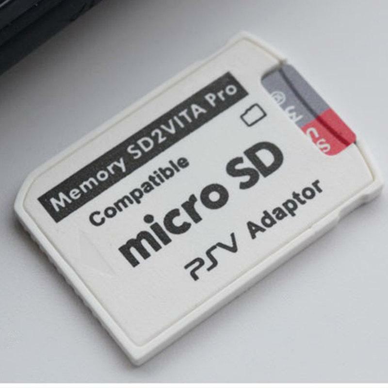 Adattatore PSV Vita 1000/2000 TF Card Holder 3.65 System SD PC Card Conversion Set 6.0 Version Gaming Controller Converter