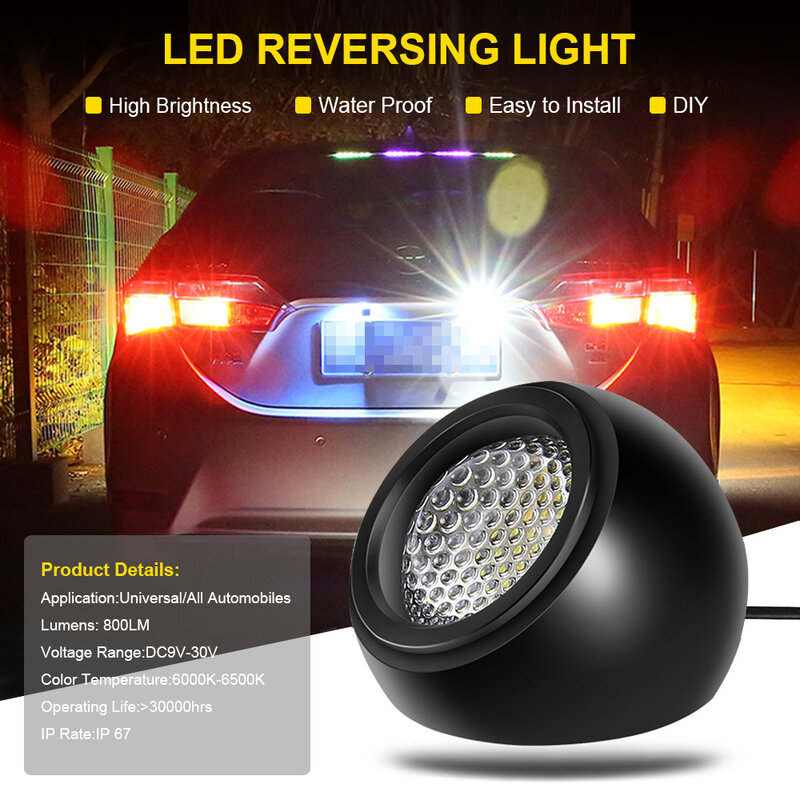 LED Additional Reversing Light For Car Lamp Auxiliary Led Work Light 12V Fog Lamp Flood Beam LED Extra Reverse Lights 1156 1157