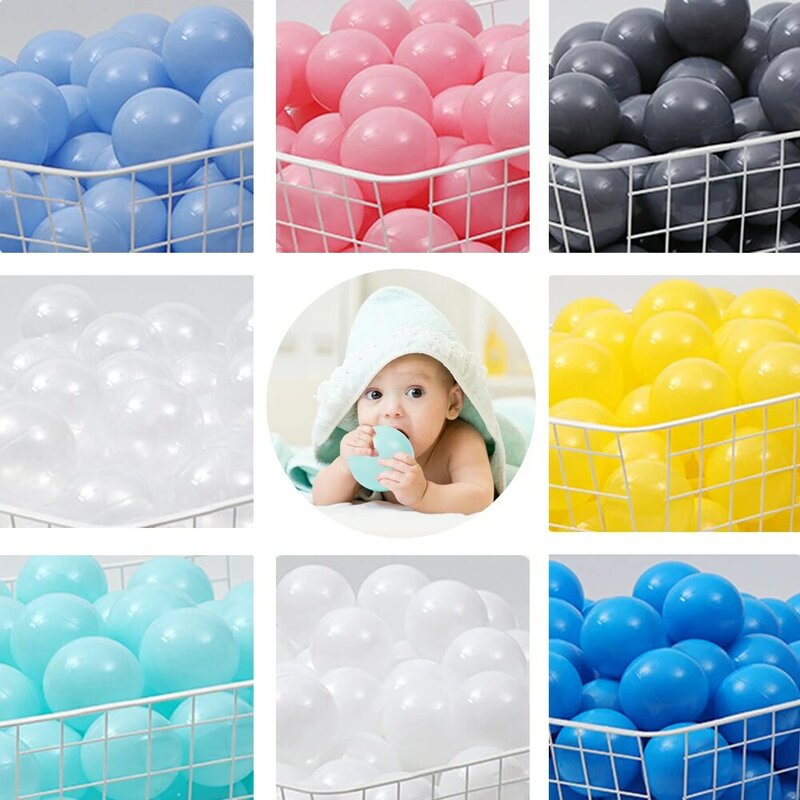 50pcs/lot Dry Pool Balls Ocean Wave Ball Soft Pool Toys Colorful Kid Swim Pit Game 7cm Funny Outdoor Indoor Christmas Present