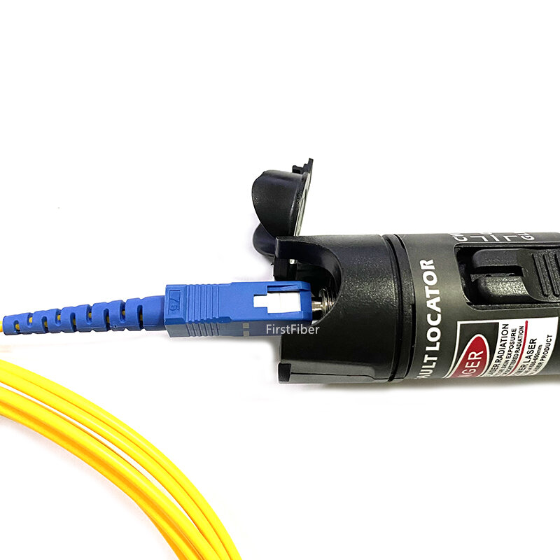 VFL 30MW Tester Kabel Optik FTTH Pencari Kesalahan Visual Serat 30KM Produk Laser Uji Cocok untuk SC/FC/ST/LC