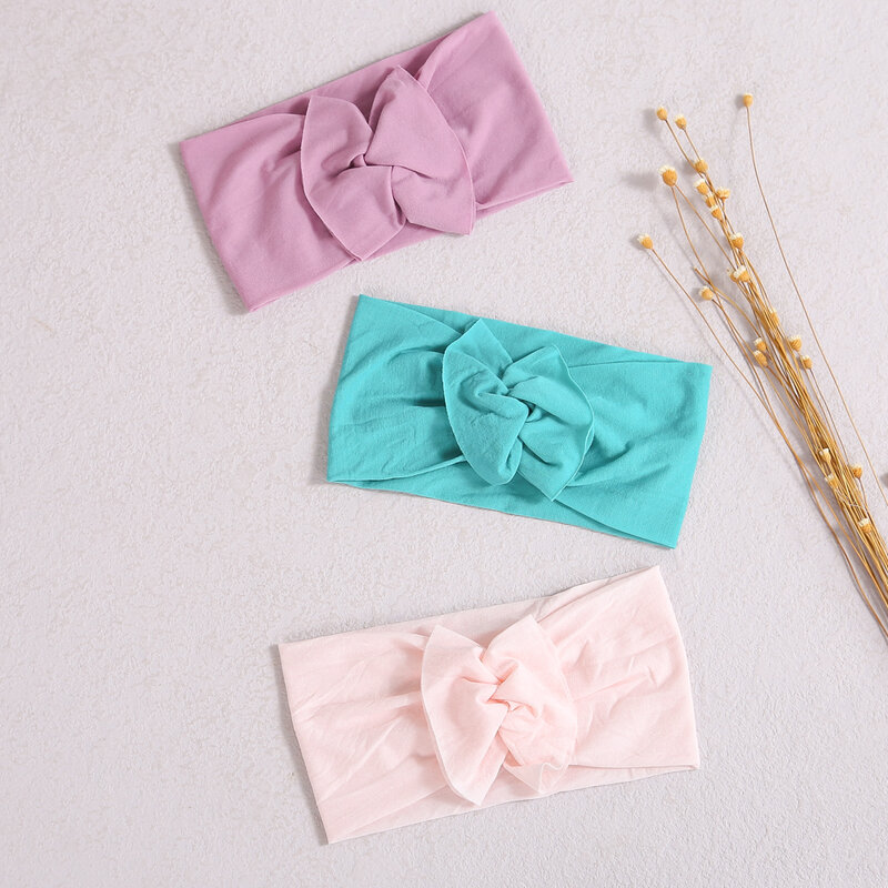 New Cute Baby Headband Solid Color Newborn Headbands For Girls Elastic Hair Bands for Children Toddler Accessories Photo Props
