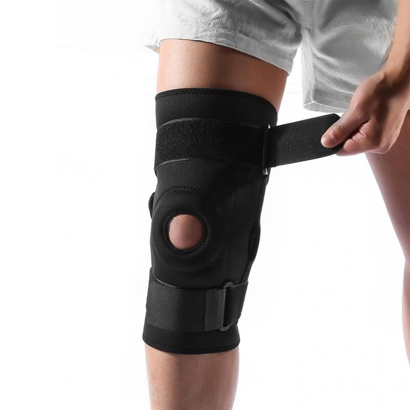 膝プロテクター膝ブレース関節炎のための1個スポーツジムボクシングテニスバドミントンサイクリングランニングパッドワークアウトフィットネスアクセサリー