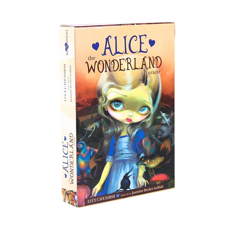 Alicja Wonderland karty wyrocznia talia tajemnicze wskazówki wróżbiarstwo los karty tarota gra planszowa dla rodziny gry dla dzieci