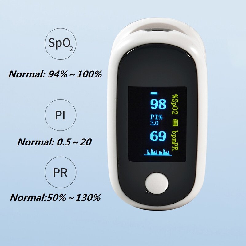 Oxymètre, mesure de la fréquence cardiaque, appuis du doigt, avec câble USB,affichage OLED, prise du pouls, SpO2,