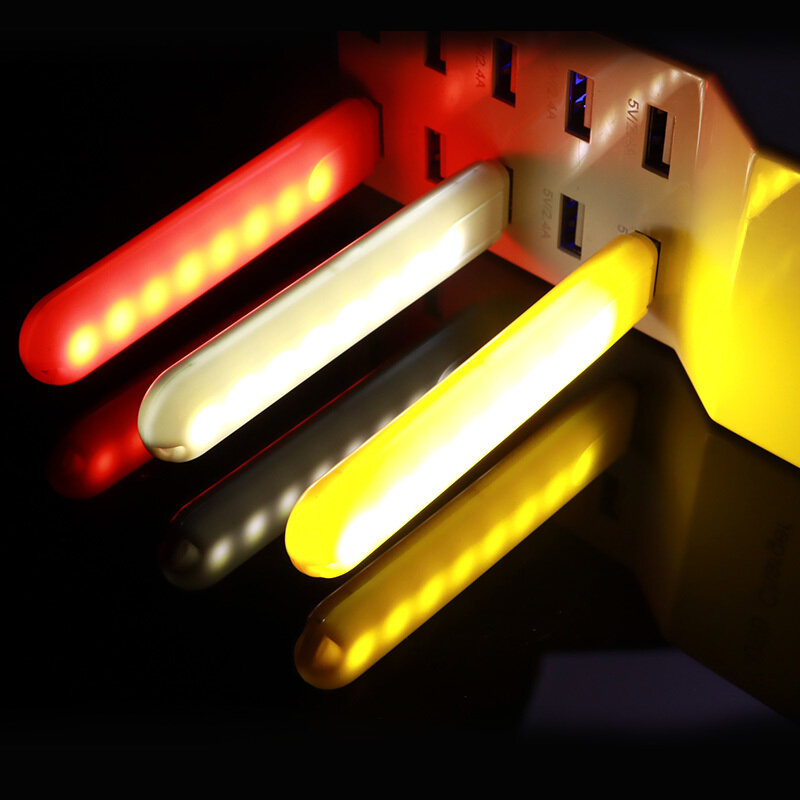 3 Đèn LED 8 Đèn LED Đèn Sách USB Đèn LED Ban Đêm Đèn Công Suất Ngân Hàng Cung Cấp Ổ Đĩa U Đèn 5V Di Động Đọc Sách đèn Mini Sách Đèn Pin