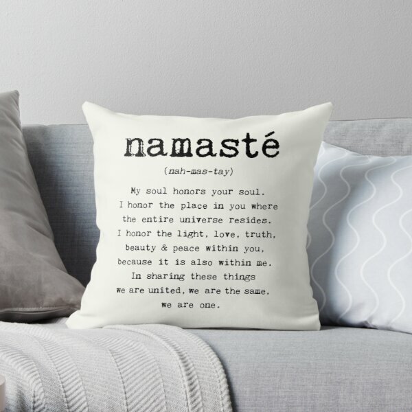 Namaste – housse de coussin imprimée dessin animé, taie d'oreiller carré, à la mode, lit doux, bureau, voiture, chambre à coucher, canapé, non inclus