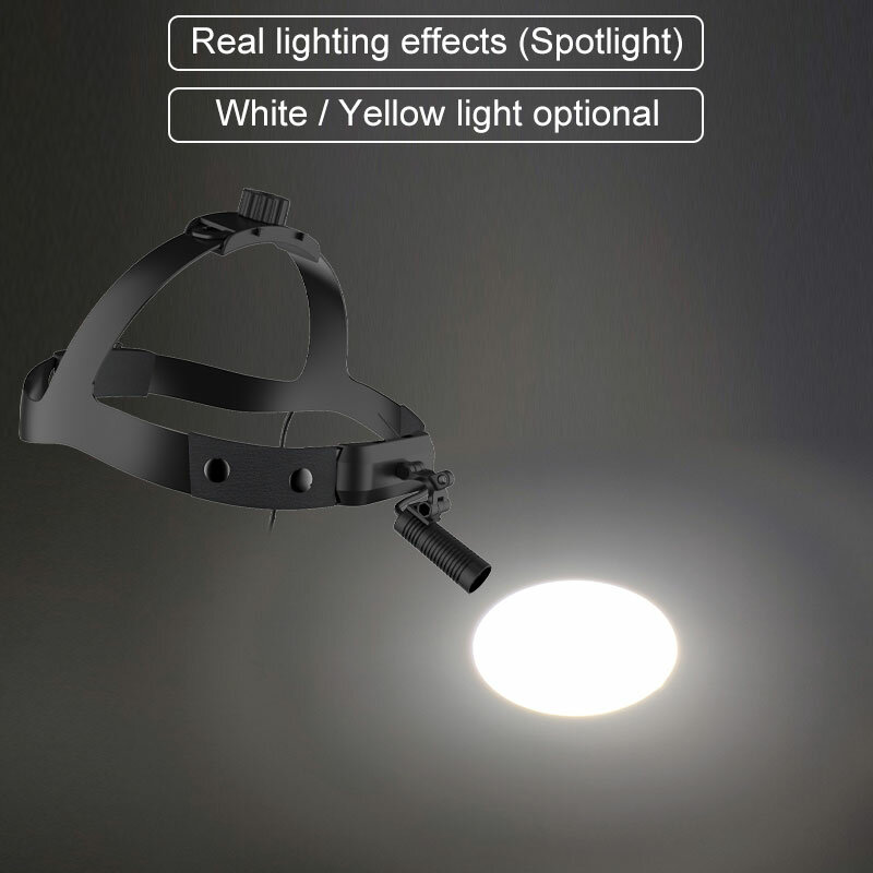 Головная лампа стоматологический налобный фонарь 3W 50000 LUX высокой интенсивности, светодиодная фара для стоматологической лупы, лупа, лупа с ...