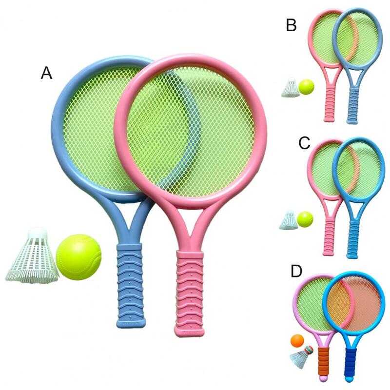 Badminton Toy Lightweight Interactive Easy-grasp Tennis Rackets Badminton Toy for Child