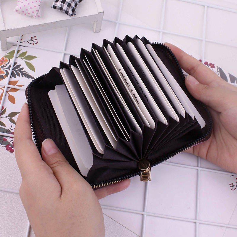 패션 다채로운 ID 지갑 현금 주최자 케이스 팩 비즈니스 은행 이름 카드 홀더 패키지 가방