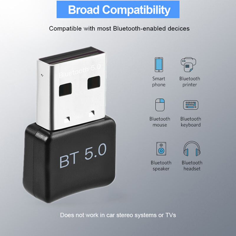 Адаптер Bluetooth 5,0 для компьютера USB Bluetooth ПК адаптер Bluetooth приемник передатчик