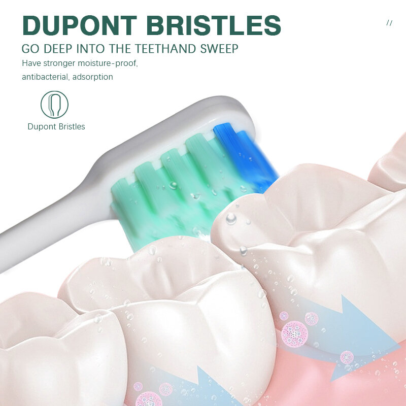 Boyakang-cepillo de dientes eléctrico ultrasónico, 5 modos de limpieza, IPX7 impermeable, Dupont, inteligente, recordatorio, carga por inducción