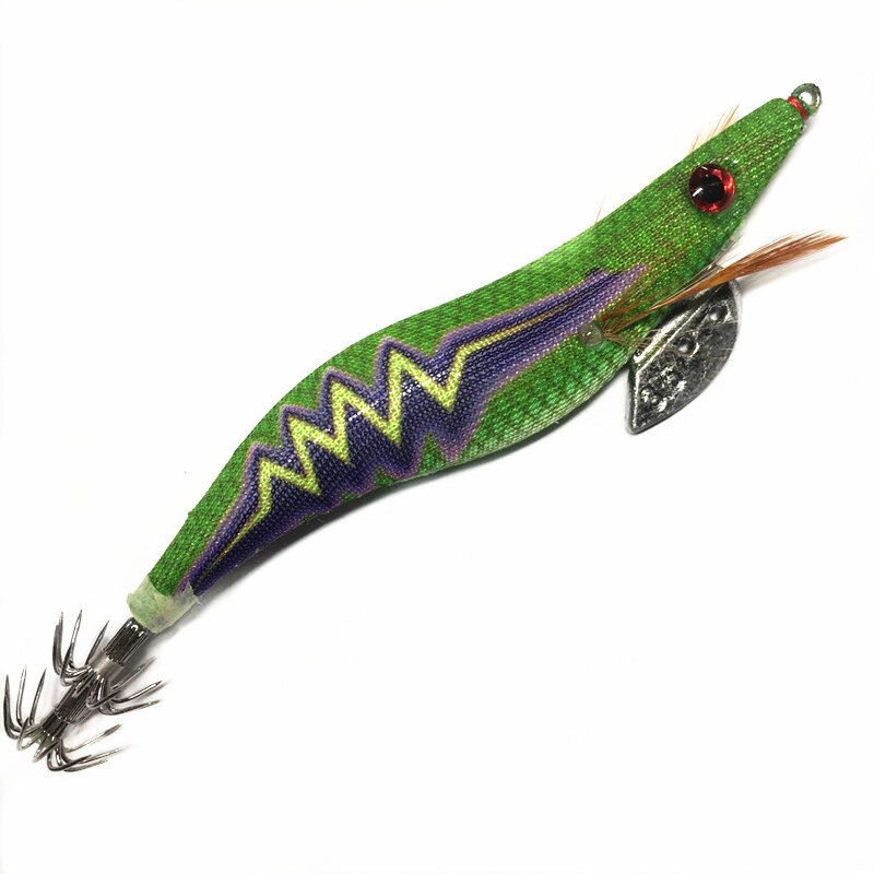 1 шт. новый дизайн 3,5 # Крючок для кальмара крючки для кальмара деревянная приманка для креветки шумовая рыболовная приманка для джиггинга