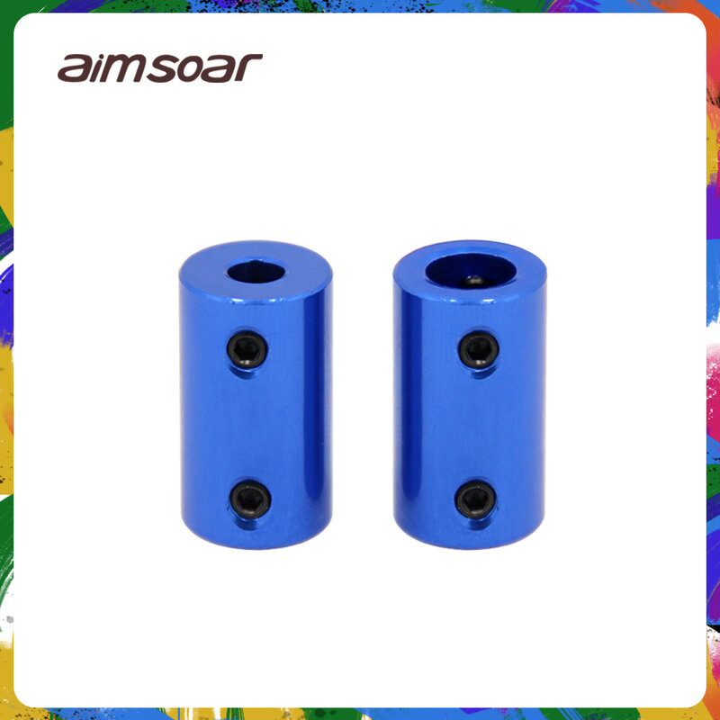 Pièces d'imprimante 3d, couplage en aluminium, 5mm 8mm, arbre flexible bleu, coupleur à vis, accessoires de moteur pas à pas