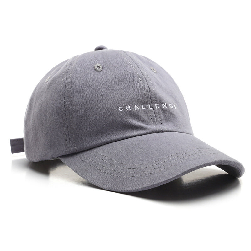CANZE Korean Trend Ins Letter Embroidery Baseball Cap Soft Top Curved Brim Outdoor Leisure Sun Shade Cap