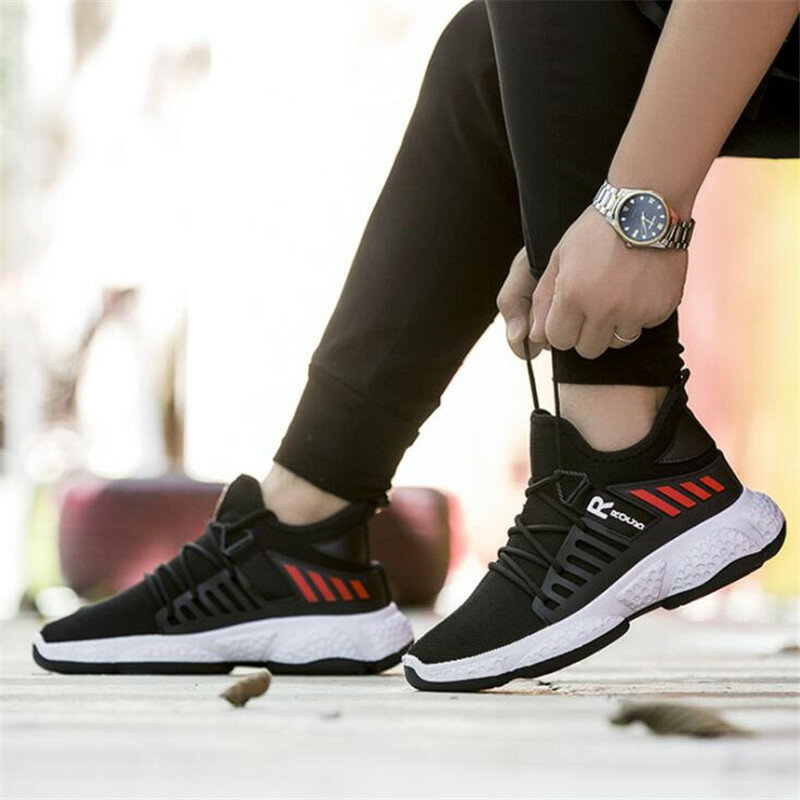 Spring New Men Shoes Sneakers White 2020 Fashion Flat Casual Shoes for Men Mesh Breathable Walking Shoes Sneaker Wholesale Tenis
