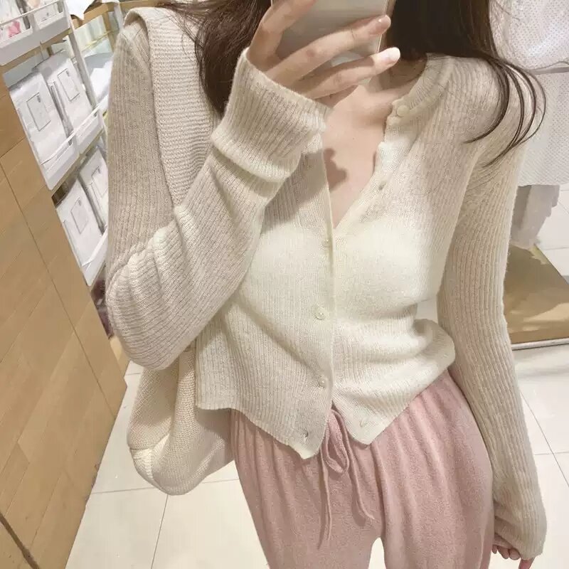 Adult Lady like Woman Wind Sweater Small Cardigan Female Summer Outdoor Spring and Autumn Sun Protection Shirt Top Short Coat