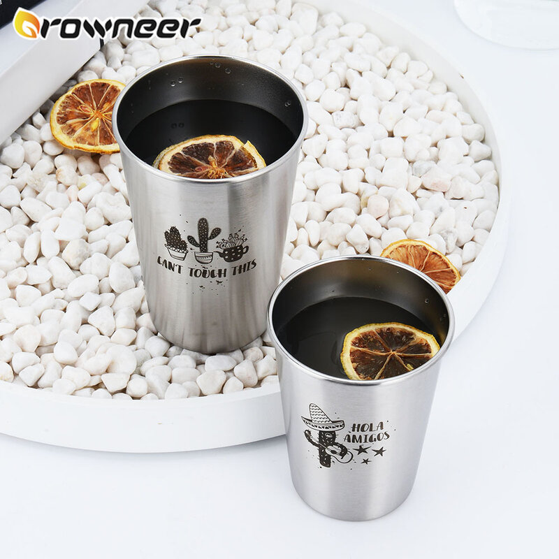 304 Stainless Steel NorthernEurope Ins Industry Style Spray Paint Beer Cup Cold Water Drinks Cup Household Office Use Gargle Cup