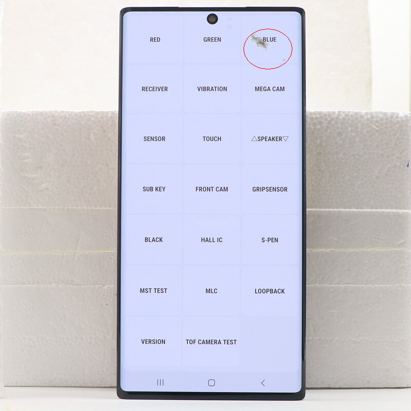 100% Original AMOLED LCD Display For SAMSUNG Galaxy Note 10 N970F Display N970N Touch Screen Digitizer Replacement With Dots