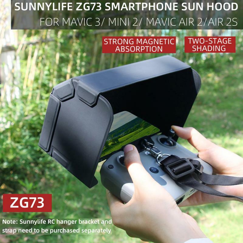 Handy Sonne Haube Fernbedienung Faltbare Sonnenschirm Bildschirm Abdeckung für DJI Für Mavic 3/Mini 2/ Royal air 2/Air 2S Drone Teile