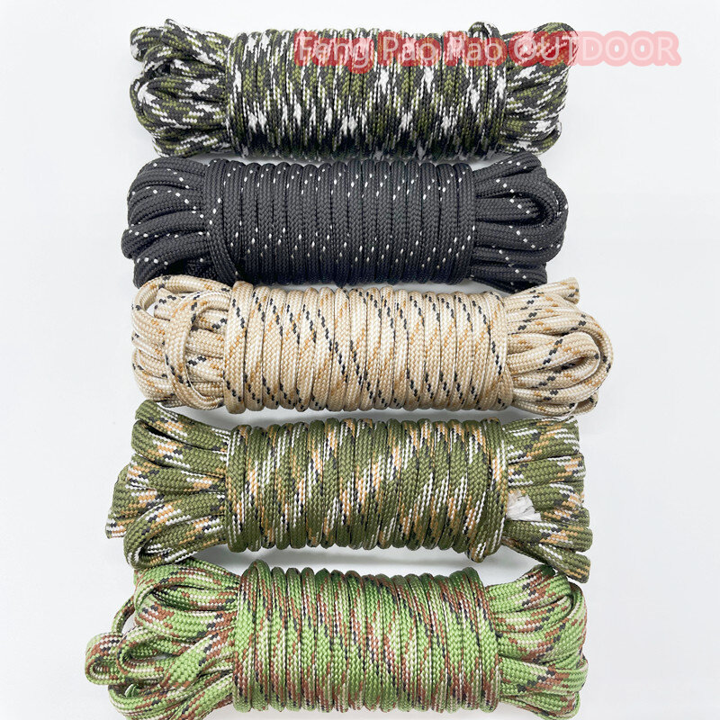 250 colori Paracord 550 corda tipo III 7 Stand 100FT 50FT Paracord Cord Rope Survival kit all'ingrosso