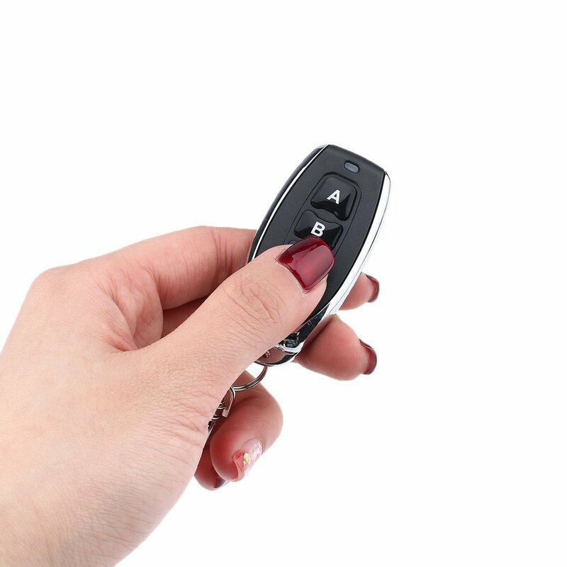 433MHZ Universal Remote Control Key for Garage Door Electric Door Wireless Cloning Copy Key Compatible Fixed Code Learning Code