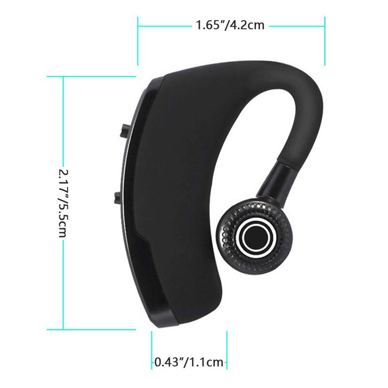 Headphone Kontrol Suara Nirkabel V9 Headset Bluetooth Headset Bebas Genggam dengan Mikrofon Headset Bisnis Headset Bebas Genggam