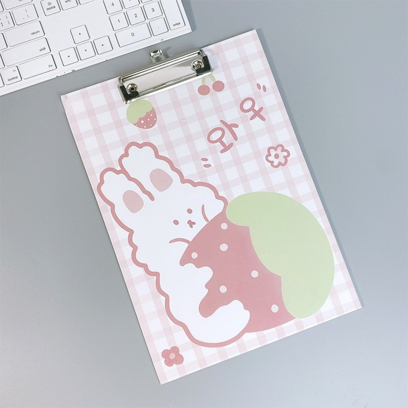 A4 Paperboard Clip Cartoon file folder Density Writing Board Splint Thickened Multifunctional student paper Office Stationery