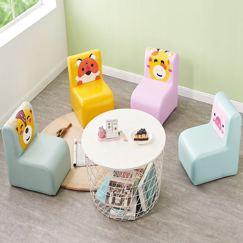 Cadeiras com sofá para bebês, cadeiras com desenho animado, bonecas e outros animais para crianças