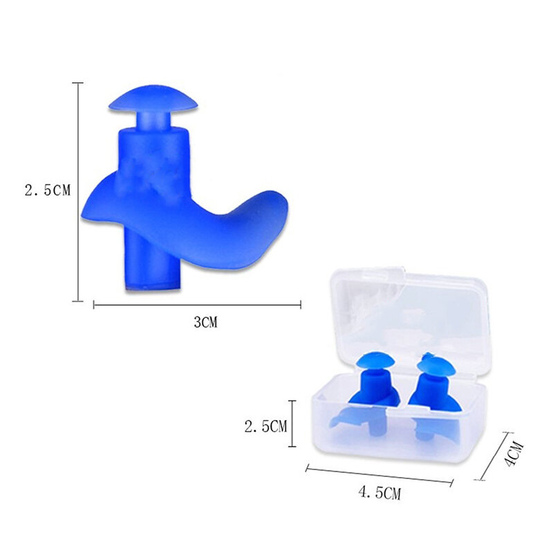 Newest Dustproof And Waterproof Ear Plugs Swimming Ear Plugs Adult Silicone Earplugs Professional Soft Boxed Earplugs