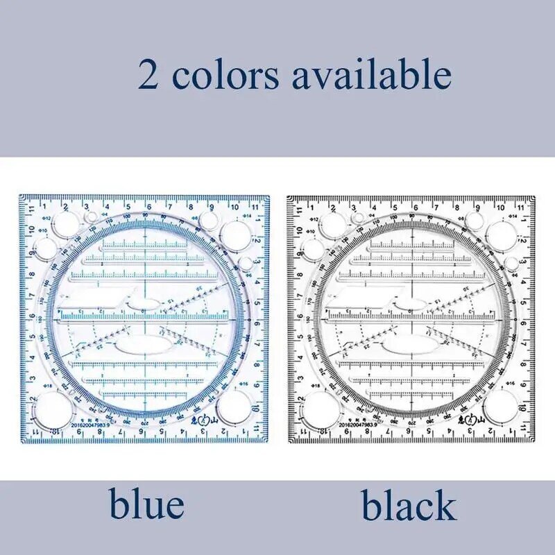 Fonction géométrique multifonctionnelle de kaléidoscope rapide nouvelles fournitures mesurant des règles de dessin pour la règle d'école d'enfants d'étudiant