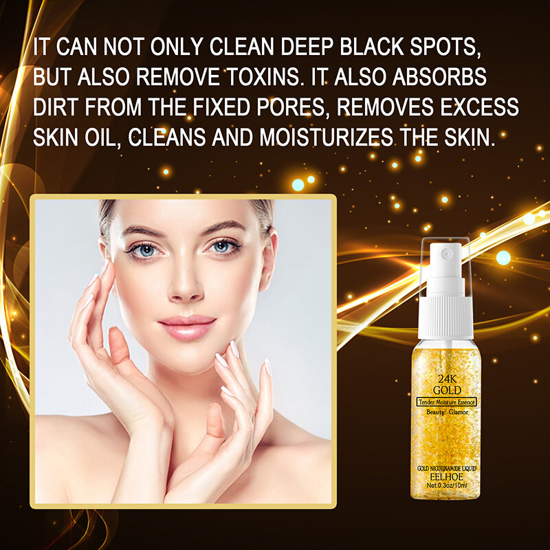 Sérum de maquillage couleur or 24K, en Spray, contrôle du sébum du visage, Base blanchissante, primaire de maquillage, minimise les pores, pour la peau, offre spéciale