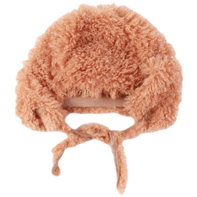 Женская плюшевая шапка, зимняя популярная новинка, универсальные ушанки, Корейская Милая теплая вязаная шерстяная шапка