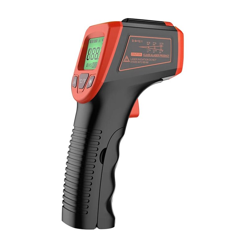 Termometro IR a infrarossi con puntatore Laser a pistola ad alta temperatura industriale senza contatto-50 ~ 600 ℃ / -58 ~ 1112 "gm320s