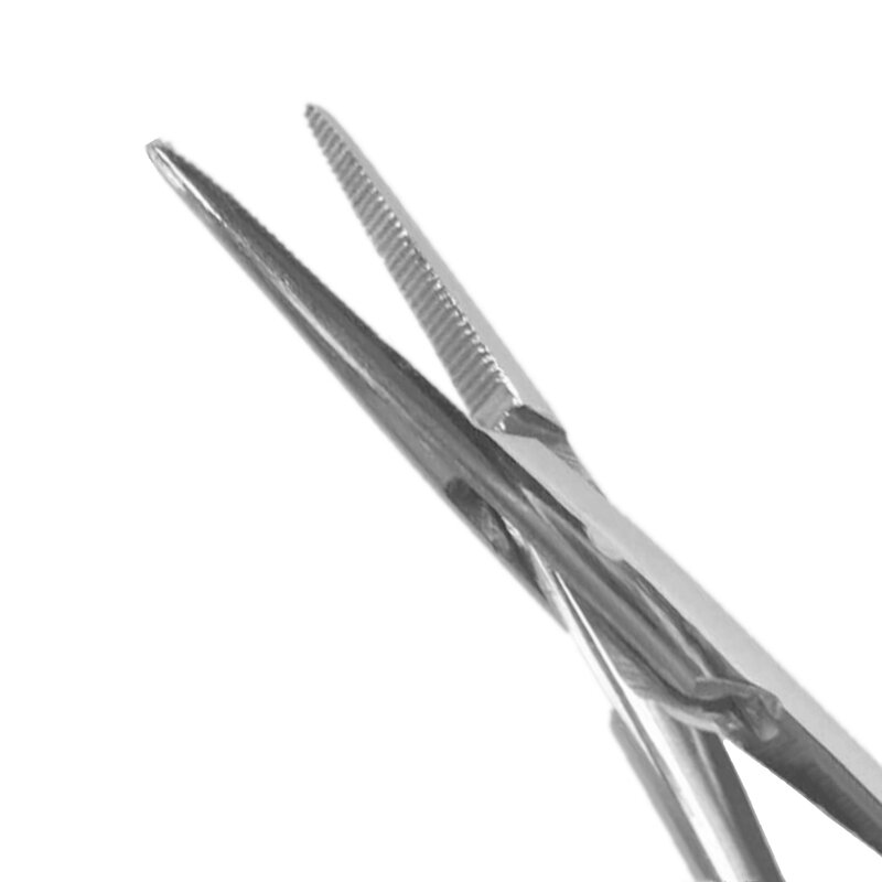 12.5/14cm pinças de aço inoxidável ferramenta de remoção do cabelo alicate pesca engrenagem cotovelo clipe reto ferramenta de pesca cortador de fio