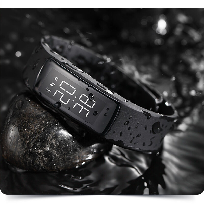 Reloj Digital deportivo de camuflaje para mujer, pulsera inteligente con carga eléctrica, resistente al agua, con caja, novedad