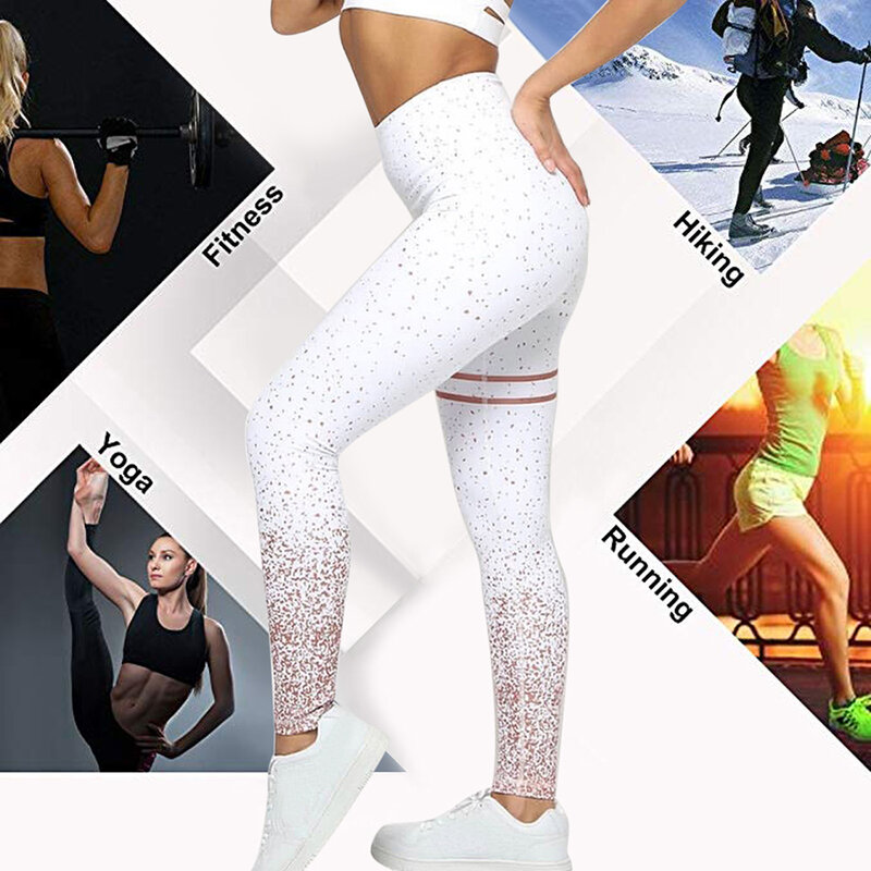 2021 Women Sport Fitness Legging Gym High Waist Femme Energy Control Running Push Up Leggings New Workout Sports Stretchy Pants