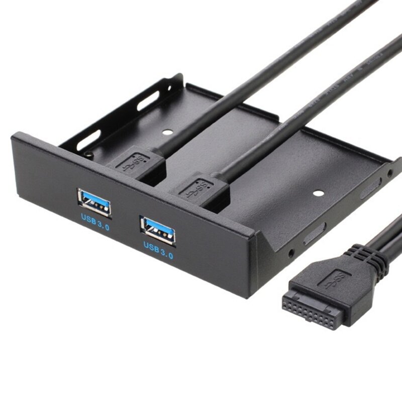 USB3.0 Hub Dành Cho Máy Tính Để Bàn PC Trước Pannel 3.5 "Ổ Đĩa Mềm Ổ FDD 2 Cổng