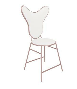 Table et chaise de luxe en fer forgé doré, ensemble de manucure simple et double en marbre, célébrité économique en ligne