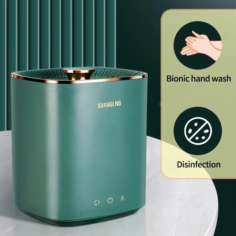 Suanglng 2.5l capacidade mini portátil máquina de lavar roupa para viagens casa briefs roupa interior meia máquina de lavar roupa automática desinfecção