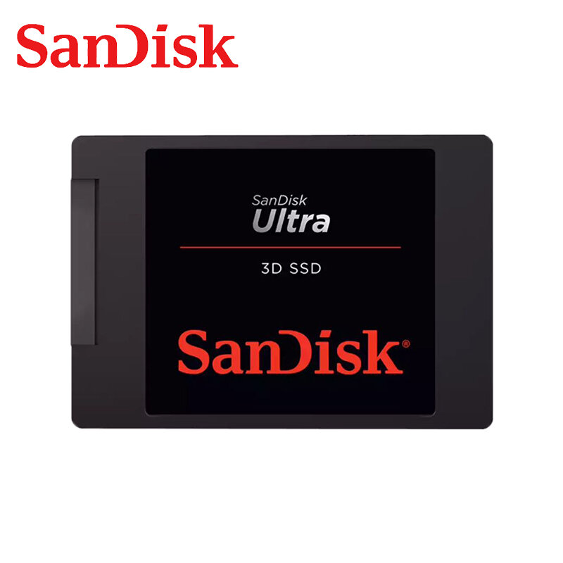 Sandisk 내부 솔리드 스테이트 드라이브 울트라 3D SSD 250GB 500GB 2.5 인치 SATA III HDD 하드 디스크 HD SSD 노트북 PC 1 테라바이트