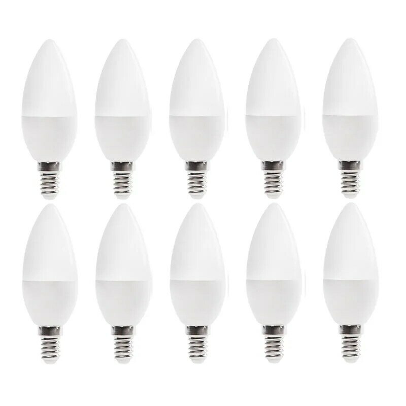 1 sztuk/partia LED E14 żarówka LED świeca lampa niskoemisyjna życie SMD2835 e14 led AC220-240V ciepły/biały oszczędność energii darmowa wysyłka zk40
