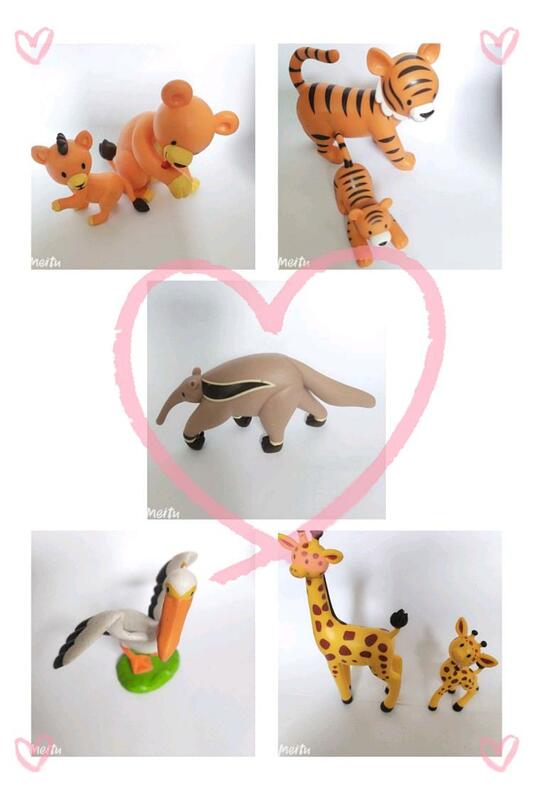 Simpatico modello di animale selvatico fox wolf bear orangutan struzzo cavallo varietà di giocattoli cognitivi per bambini