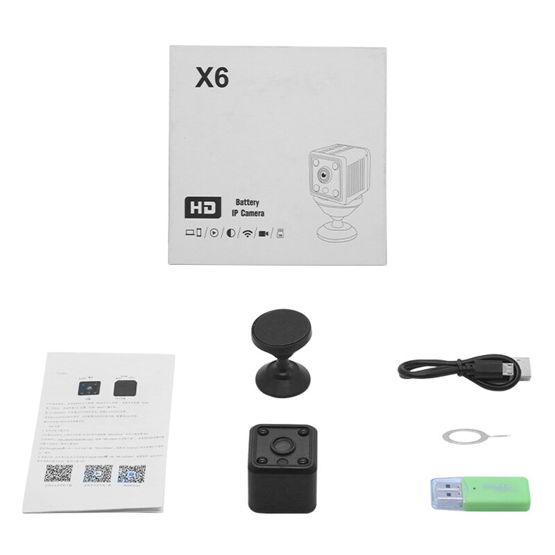 HD 1080P kamera Wifi Mini może kamera do domowego systemu alarmowego IR P2P Night Vision kamera wideo niania elektroniczna Baby Monitor zdalnego nagrywania w pętlę Dropship
