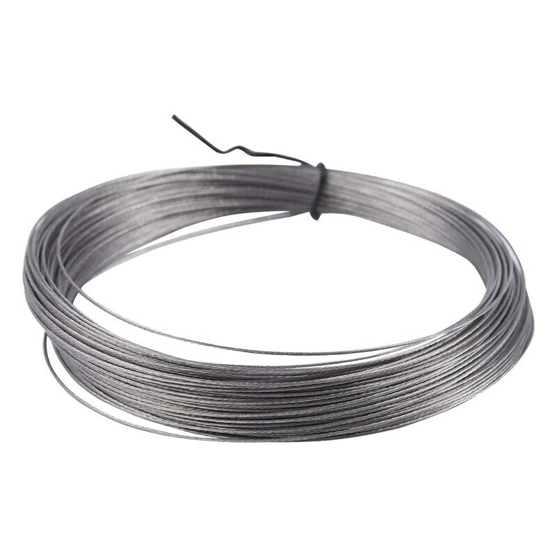 Rotolo di filo di acciaio inossidabile 30M 304 singolo cavo di filo duro luminoso, 0.3Mm