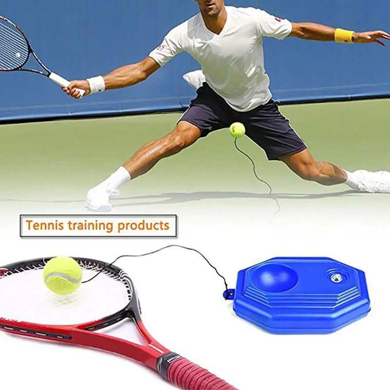 Ferramenta resistente das ajudas do treinamento do tênis com a prática elástica da bola da corda auto-dever rebote o instrutor do tênis em casa partner sparring