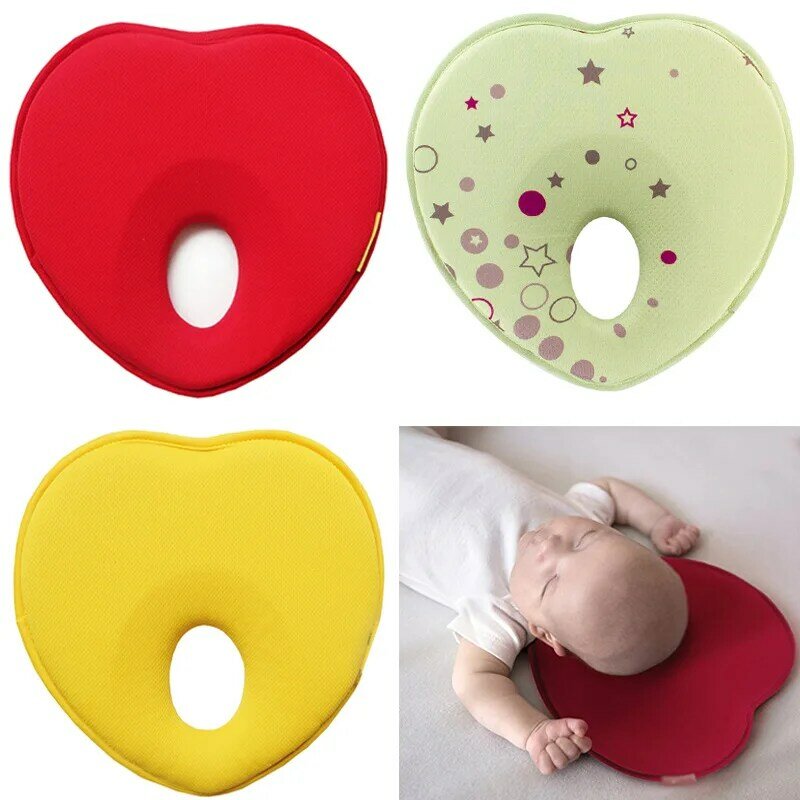 Hot Infant Anti Roll Toddler Pillow Shape Toddler Sleeping Positioner Cushion Flat Head Protect Newborn Almohadas Baby Bedding