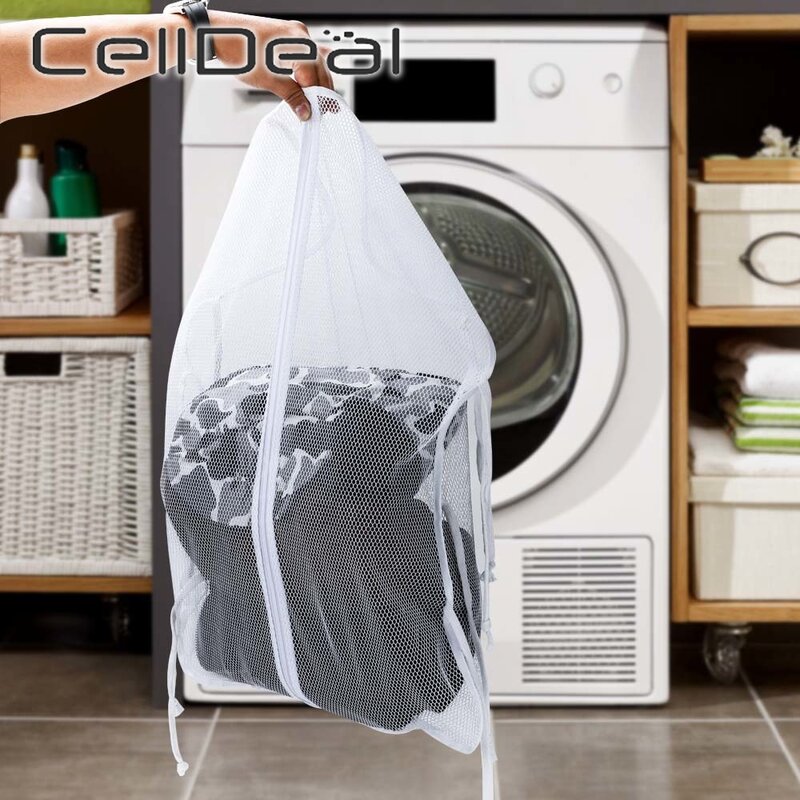 Pillow Core Clothes Bra Underwear Socks Laundry Mesh Bags Drawstring Net Laundry Saver Mesh Washing Pouch  Household Storage Bag